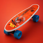 96 Pieces Mini Cruiser Skateboards with Wheels for Kids (Teens – Youths – colourful theme- Portable – Fun Skateboard 41x12cm)