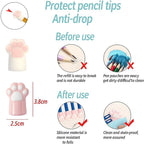 144 Pieces Cat Foot Pencil Caps 3 Sets (2.5x3.8cm – Pencil Tip Protectors)