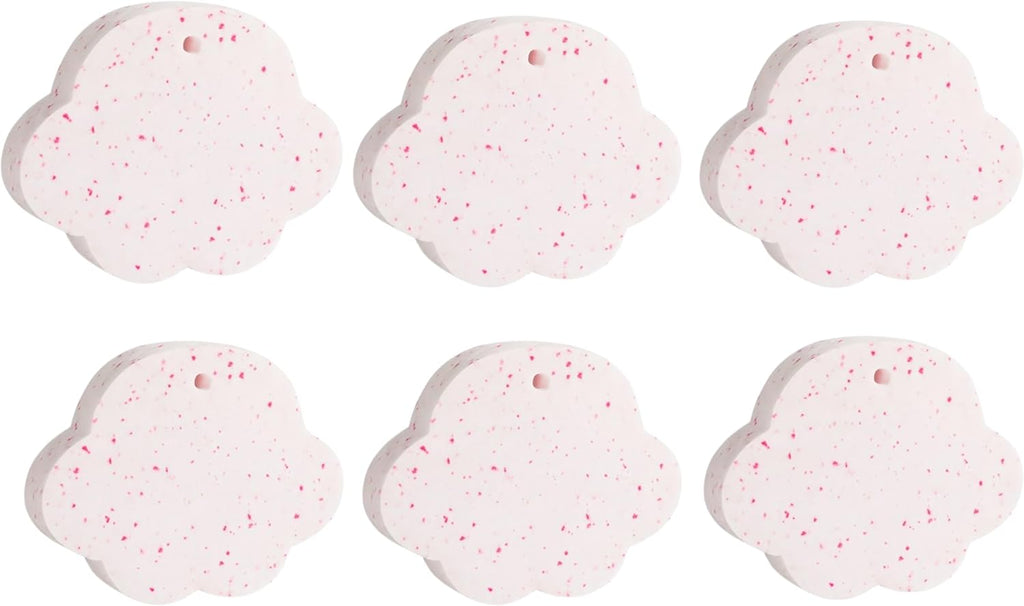 96 Pieces PVA Cat Paw Scrubbing Sponges (Soft – Absorbent – White & Pink – Pack of 6)