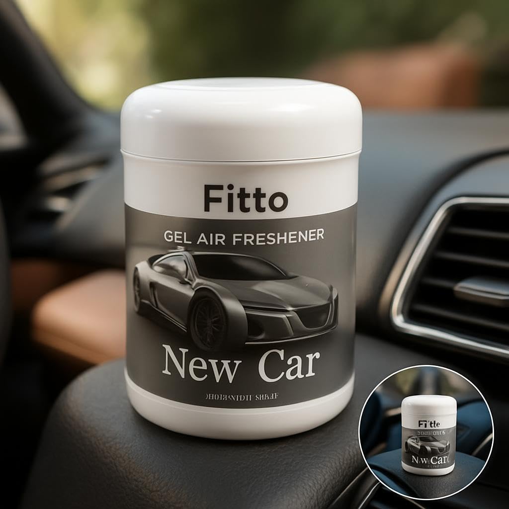120 Pieces Solid Car Air Freshener New car Scents (Long Lasting Gel Odor Eliminator for Car Interior and Dashboard – 200gms)