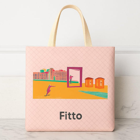 Eco-Friendly Brown Canvas Tote Bag with Durable Handles