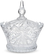 96 Pieces Glass Candy Jar Transparents with Lid for Kitchen Storage and Decoration (1.5L Capacity)