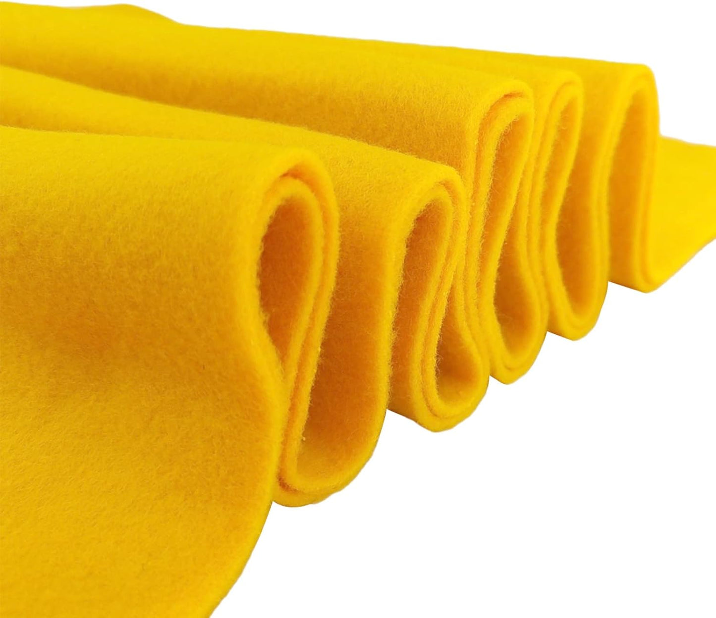 Felt Fabric 40cm x 60cm Yellow for Crafts, DIY Projects, Sewing, and Decorations