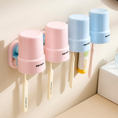 Suction Cup Toothbrush holder - Pack of 2, Pink