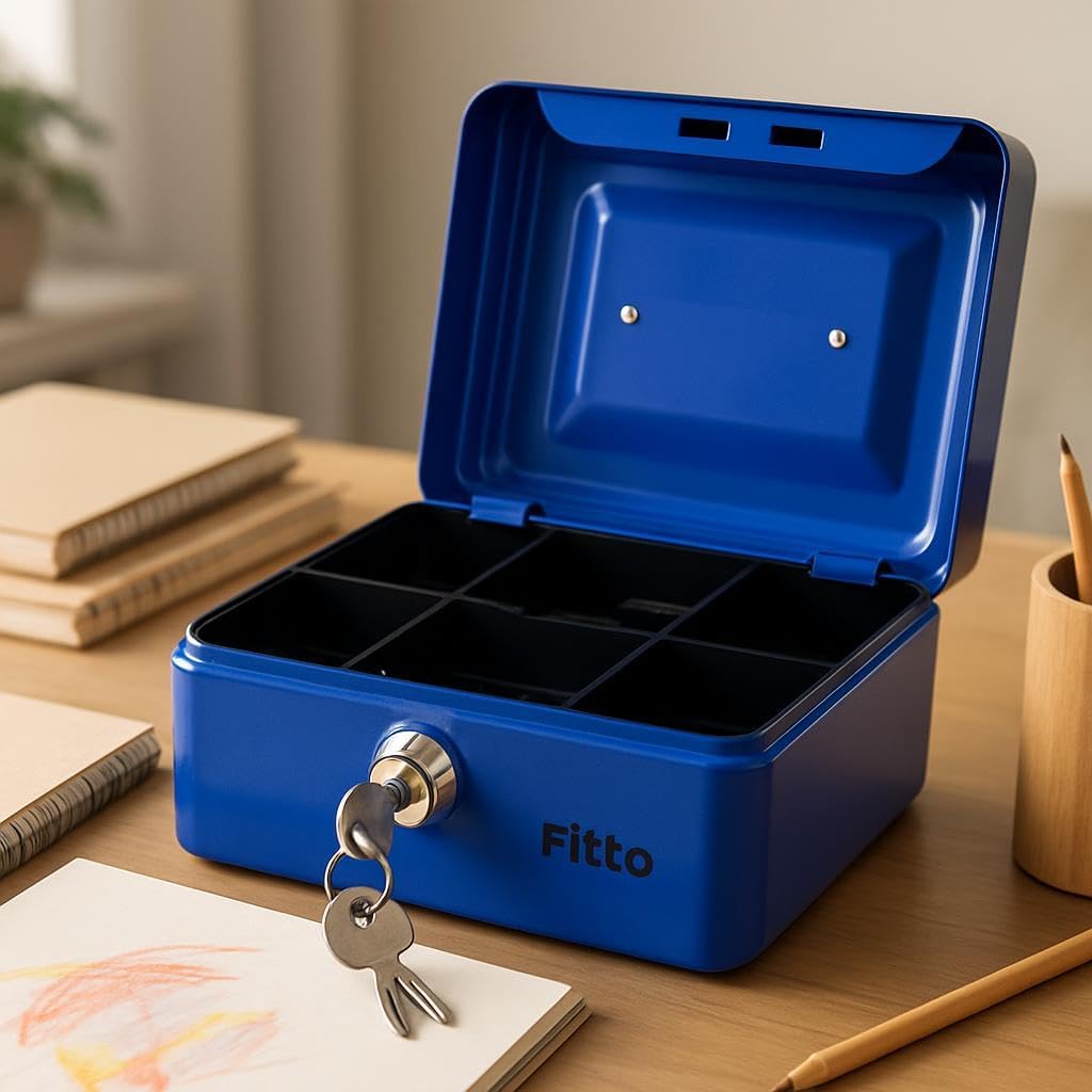 72 Pieces Deposit Boxes (9x12.5cm Blue – Secure Storage for Documents and Valuables)