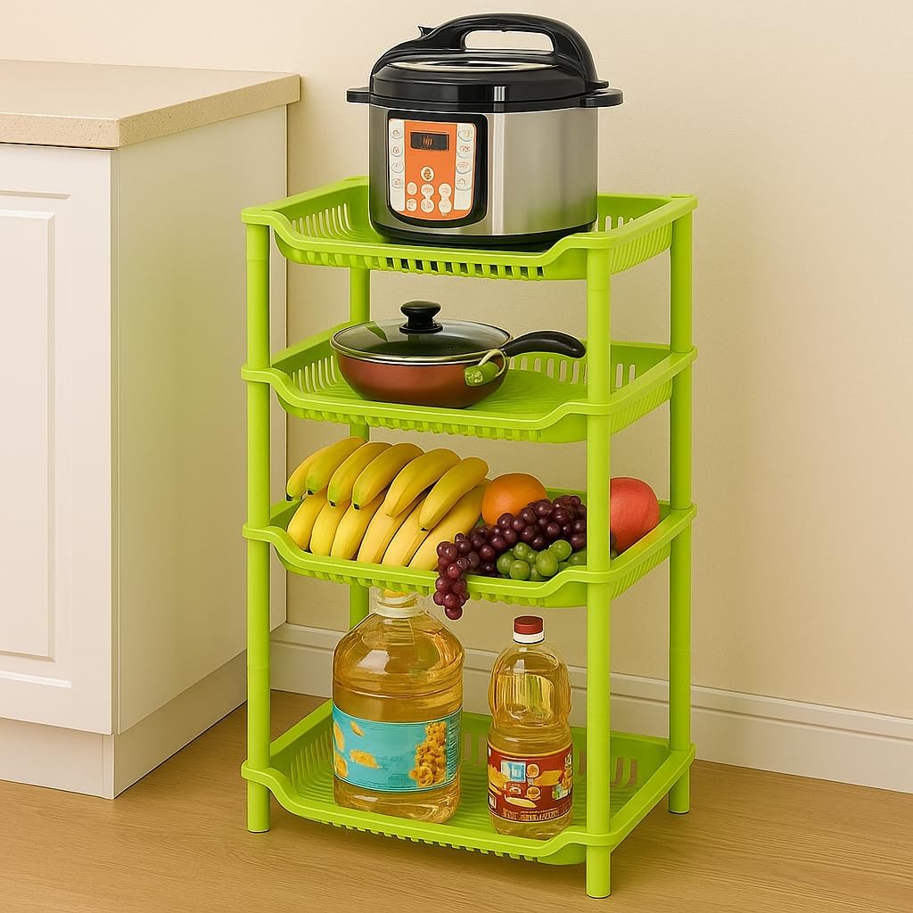 72 Pieces Multi-Layer Plastic Drain Fruit and Vegetable Storage Racks (Durable Household Organizer for Kitchen Counter – Sink – and Pantry – Space-Saving Design with Draining Function)
