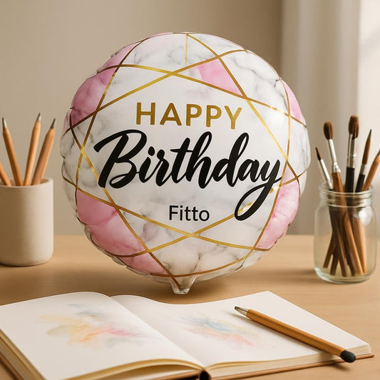 Foil Balloon 18 inch Happy Birthday Decor for Birthday Party, Indoor Outdoor Party Supplies, Kids & Adult Celebrations