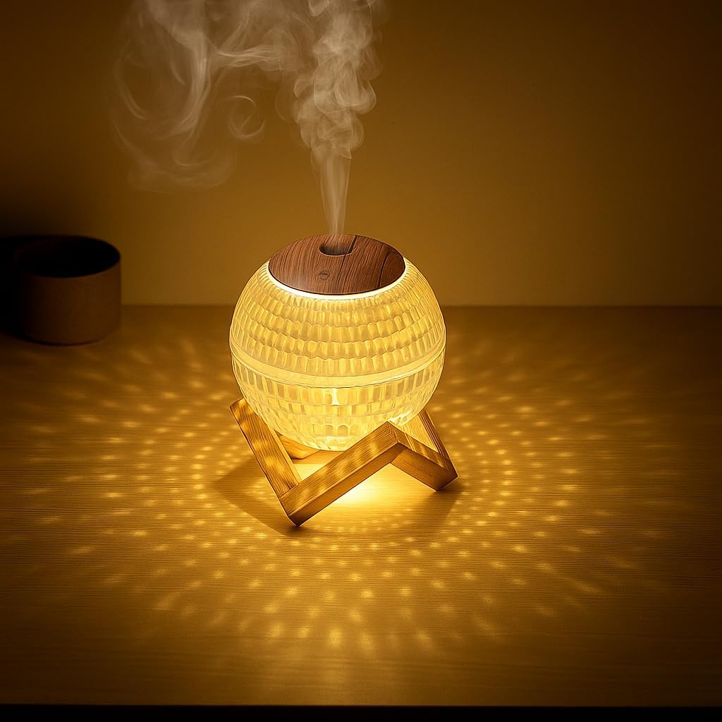 72 Pieces Colorful Crystal Ball Essential Oil Diffusers (350ml – RGB – Quiet – Aromatherapy – Timer – Auto-Off – 7 Colors Light – For Living Room Bedroom Office)