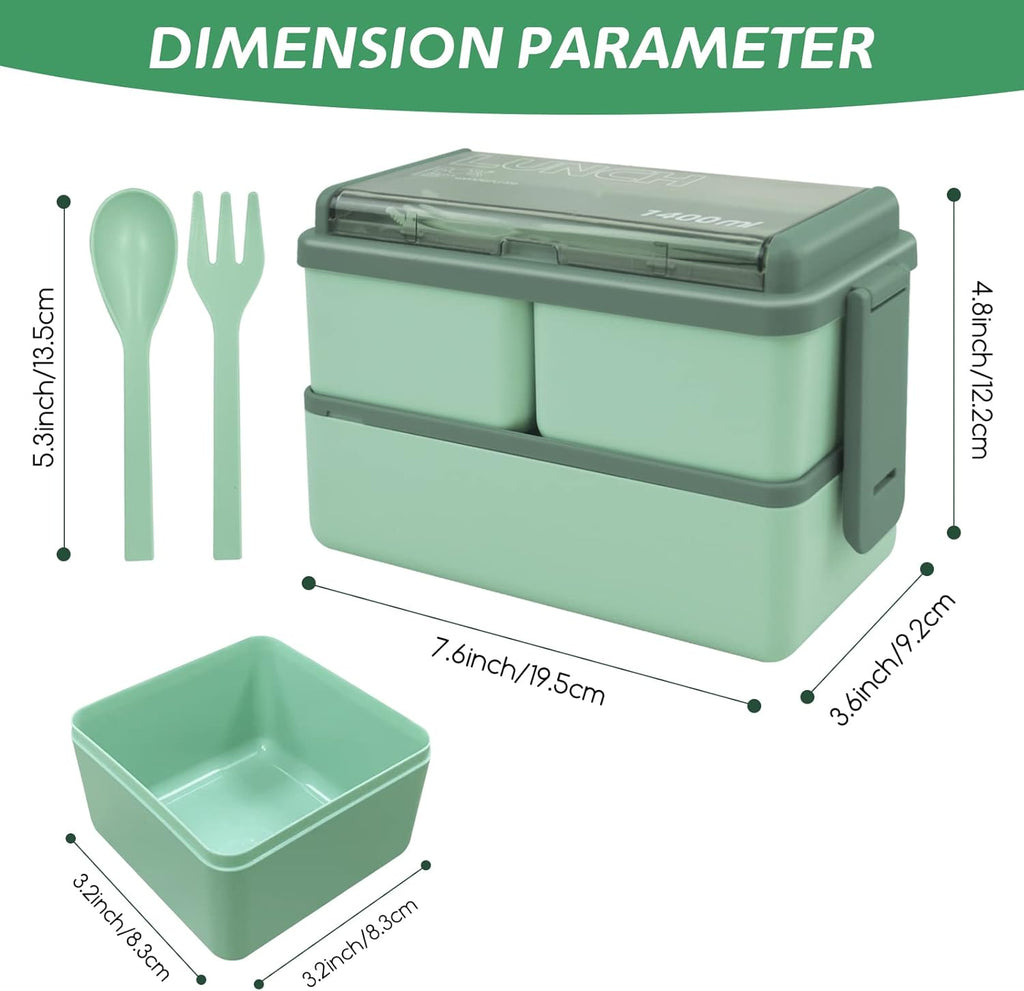 96 Pieces 3-Layer Lunch Boxes for Kids & Adults (Leakproof – BPA-Free – Microwave & Dishwasher Safe – Compact Bento Box with Easy-Snap Lid – Ideal for Work – School – Travel – & Snacks – Portable & Durable)