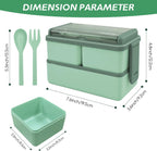 96 Pieces 3-Layer Lunch Boxes for Kids & Adults (Leakproof – BPA-Free – Microwave & Dishwasher Safe – Compact Bento Box with Easy-Snap Lid – Ideal for Work – School – Travel – & Snacks – Portable & Durable)