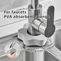 144 Pieces Flower Faucet Absorbent Sponge Set - Grey - 6 Pieces