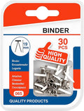 144 Pieces 30 Pieces Binder Clips (19mm for Office Document Organization)