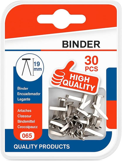 30 Pieces Binder Clips, 19mm for Office Document Organization