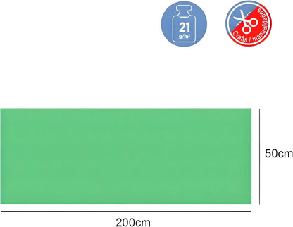 Crepe Paper Roll 200cm x 60cm Pistachio for Crafts and Decorations
