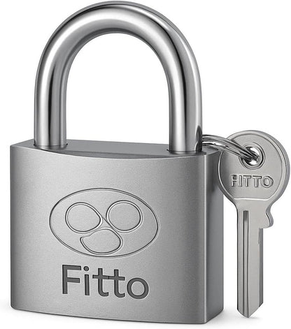 Eternal Circle Heavy-Duty Padlock with Key - Durable Metal Body