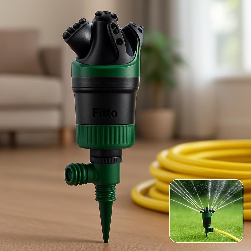 60 Pieces 360° Rotating Lawn Sprinklers (5-Arm Adjustable Garden Water Sprayer)