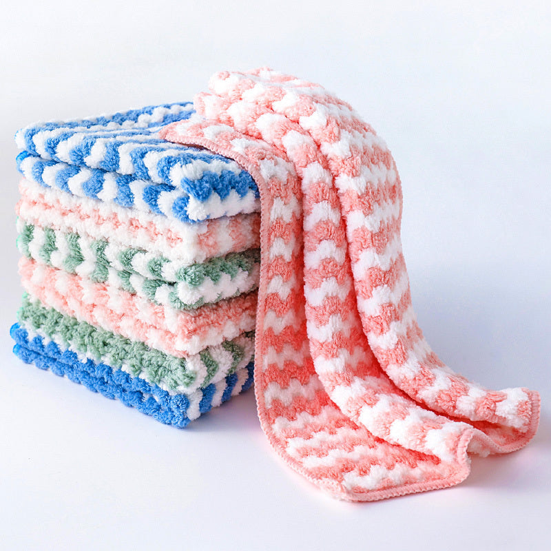 Eco-Friendly Reusable Cleaning Cloths - Sustainable, Multi-Color, Biodegradable