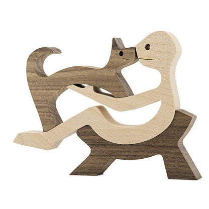 Eco-Friendly Wooden Animal Figurines - Sustainable Home Decor