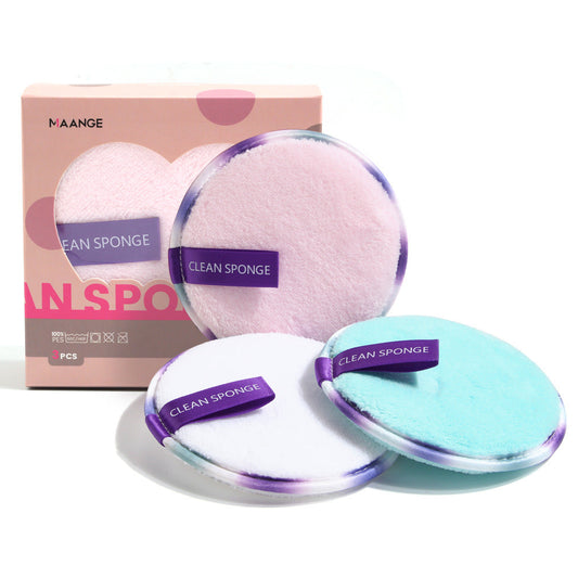 Eco-Friendly Reusable Makeup Remover Pads in Pink, White, and Turquoise