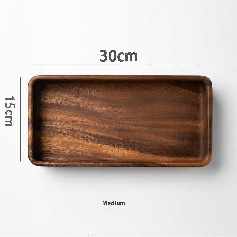 Eco-Friendly Rectangular Wooden Trays - Sustainable Home Décor