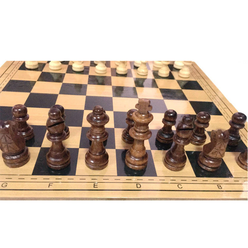 Eco-Friendly Wooden Chess Set - Sustainable Board Game for Mindful Play