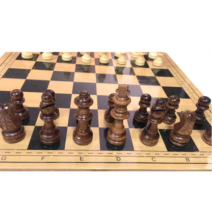 Eco-Friendly Wooden Chess Set - Sustainable Board Game for Mindful Play