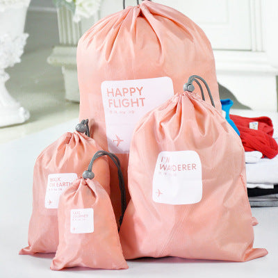 Eco-Friendly Reusable Drawstring Bags Set - Sustainable Storage Solution