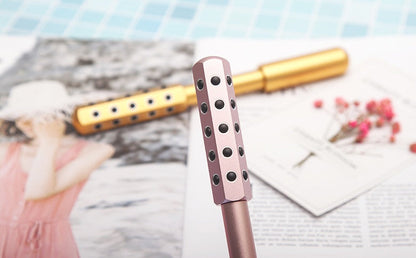 Germanium Beauty Stick Facial Massage Tool - Metallic Pink