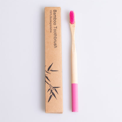 Eco-Friendly Bamboo Toothbrush with Biodegradable Handle