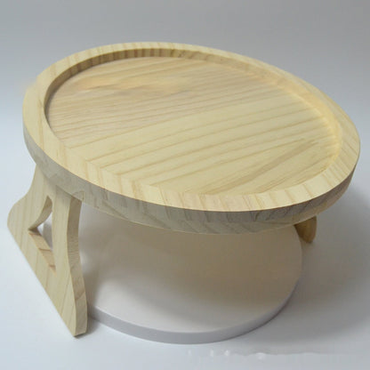 Bamboo Sofa Armrest Tray Table - Eco-Friendly, Durable, Multi-Use