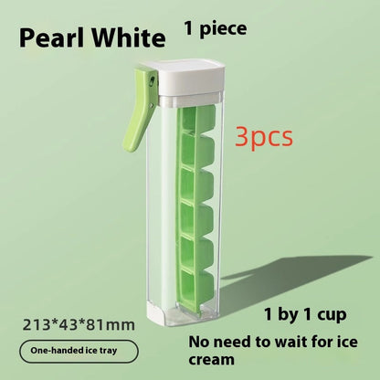 Hygienic Reusable Ice Cube Tray with Dispenser - Eco-Friendly Kitchen Essential