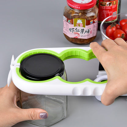 Ergonomic Multi-Use Jar Opener - Black & Red