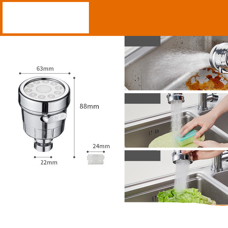 Water-Saving Silver Faucet Aerator - Eco-Friendly, Durable, Cylindrical Design