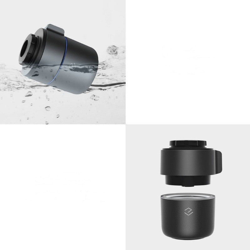 Water-Saving Black Faucet Attachment - Easy Install & Eco-Friendly