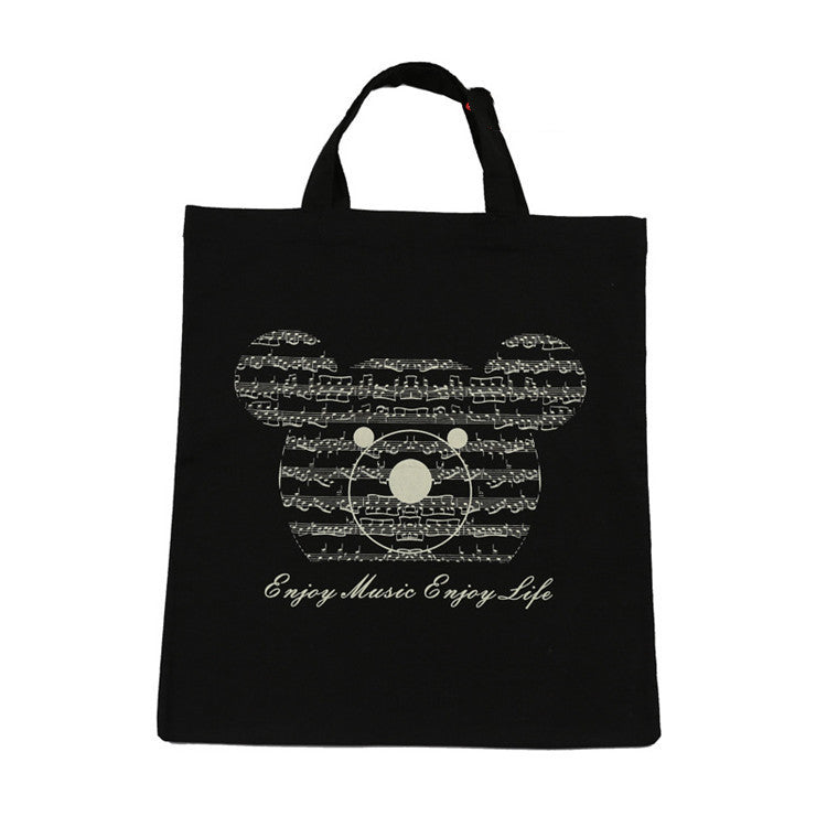 Eco-Friendly Reusable Tote Bag - Natural Beige Cotton Canvas