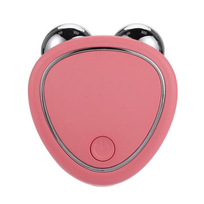 Pink V-Shaped Facial Massager for Wellness and Sustainability