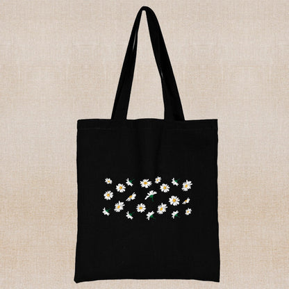 Eco-Friendly Daisy Tote Bag - Sustainable, Reusable, Durable