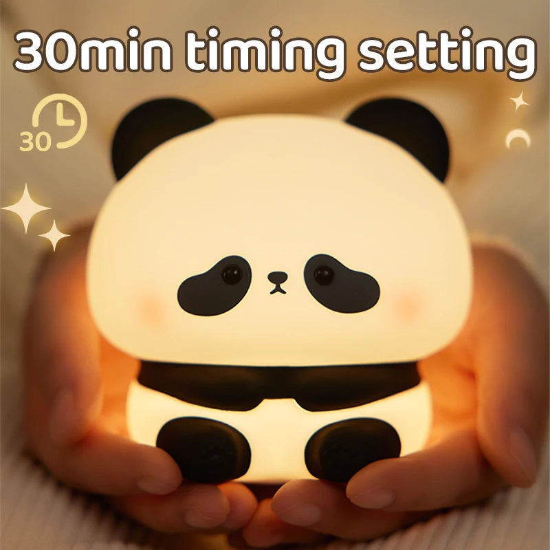 Eco-Friendly Panda Night Light - Portable LED for Kids