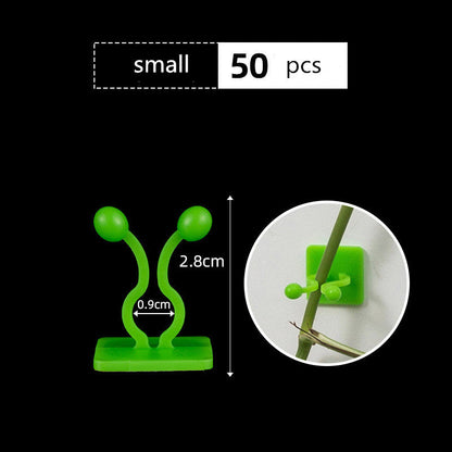 Leaf-Shaped Biodegradable Plant Support Clips - Eco-Friendly Garden Solution