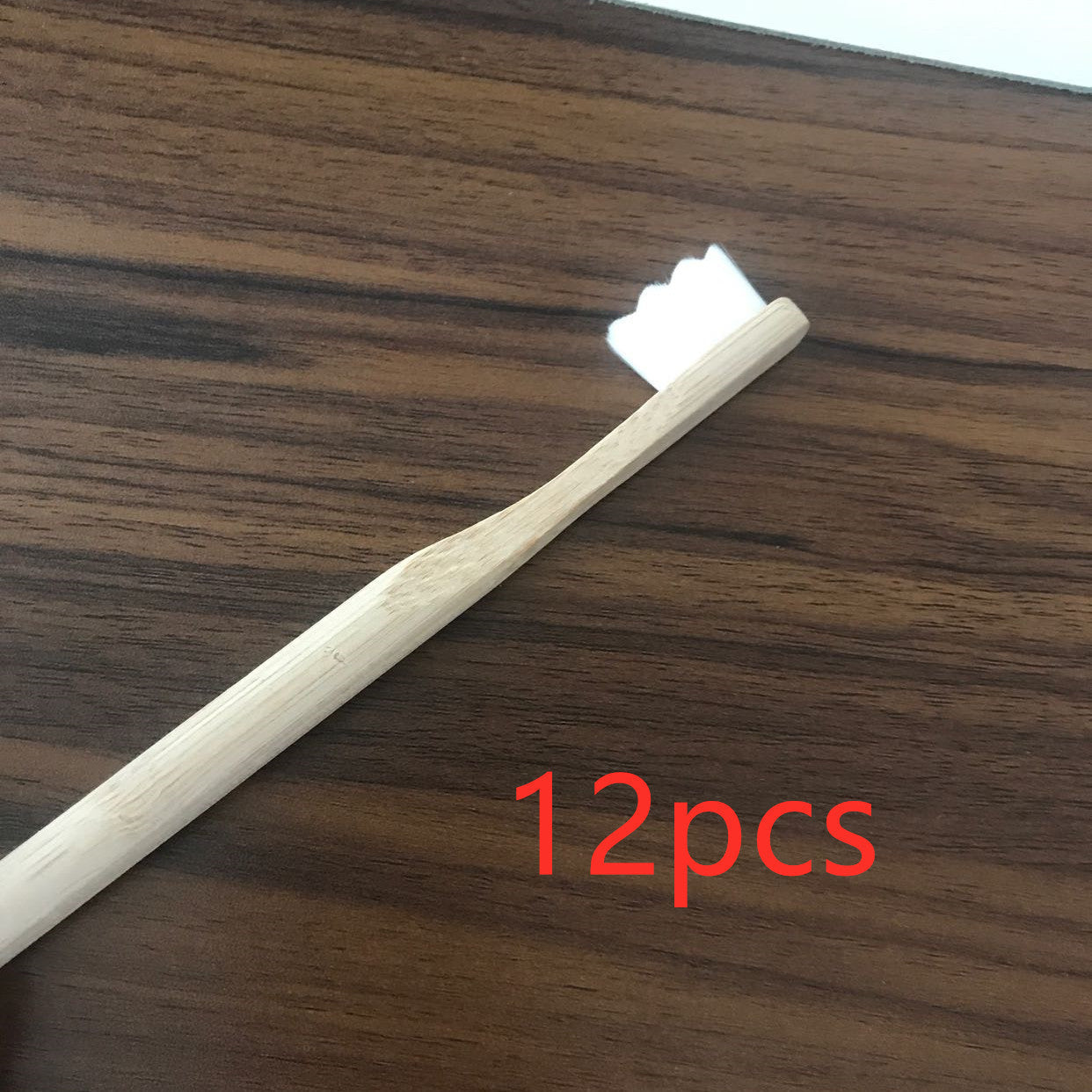 Eco-Friendly Bamboo Toothbrush with Natural Wood Handle