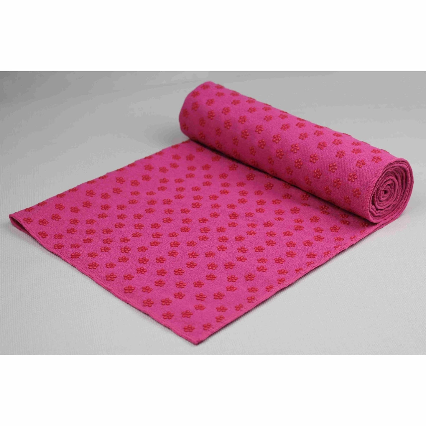 Eco-Friendly Microfiber Yoga Towel with Floral Design