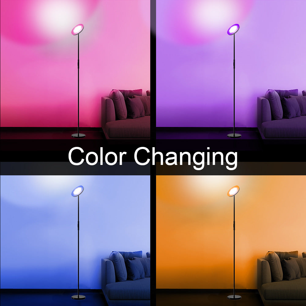 Energy-Efficient Multicolor LED Floor Lamp with Adjustable Angles