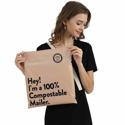 Eco-Friendly Compostable Mailer - Green, Biodegradable Shipping Solution
