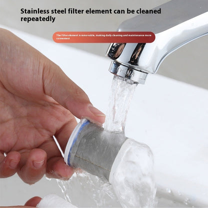 Water-Saving Telescopic Hose with Chrome Faucet Attachment