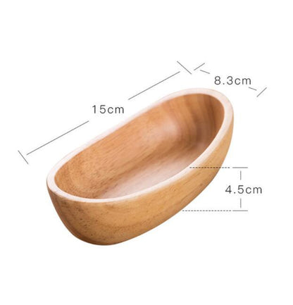 Eco-Friendly Oval Wooden Bowl for Modern Homes