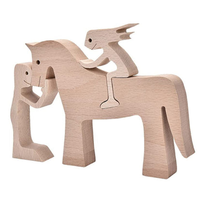 Eco-Friendly Wooden Animal Figurines - Sustainable Home Decor