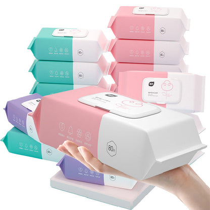 Eco-Friendly Biodegradable Wet Wipes - Resealable Pastel Pack