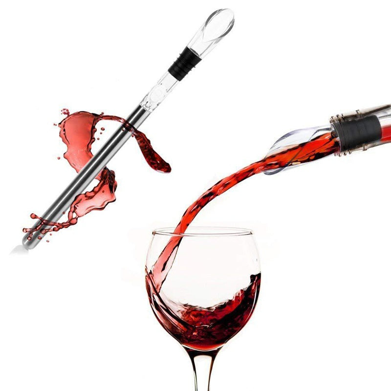 Wine Chiller Stick with Pour Spout - Eco-Friendly Wine Accessory