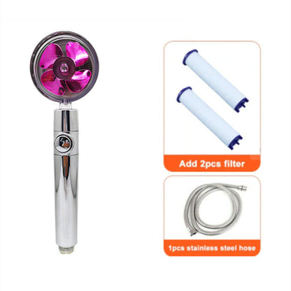 Water-Saving Handheld Shower Head with 360° Rotation and Adjustable Angles