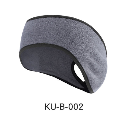 Eco-Friendly Gray Fleece Headband with Black Trim for Comfort and Sustainability